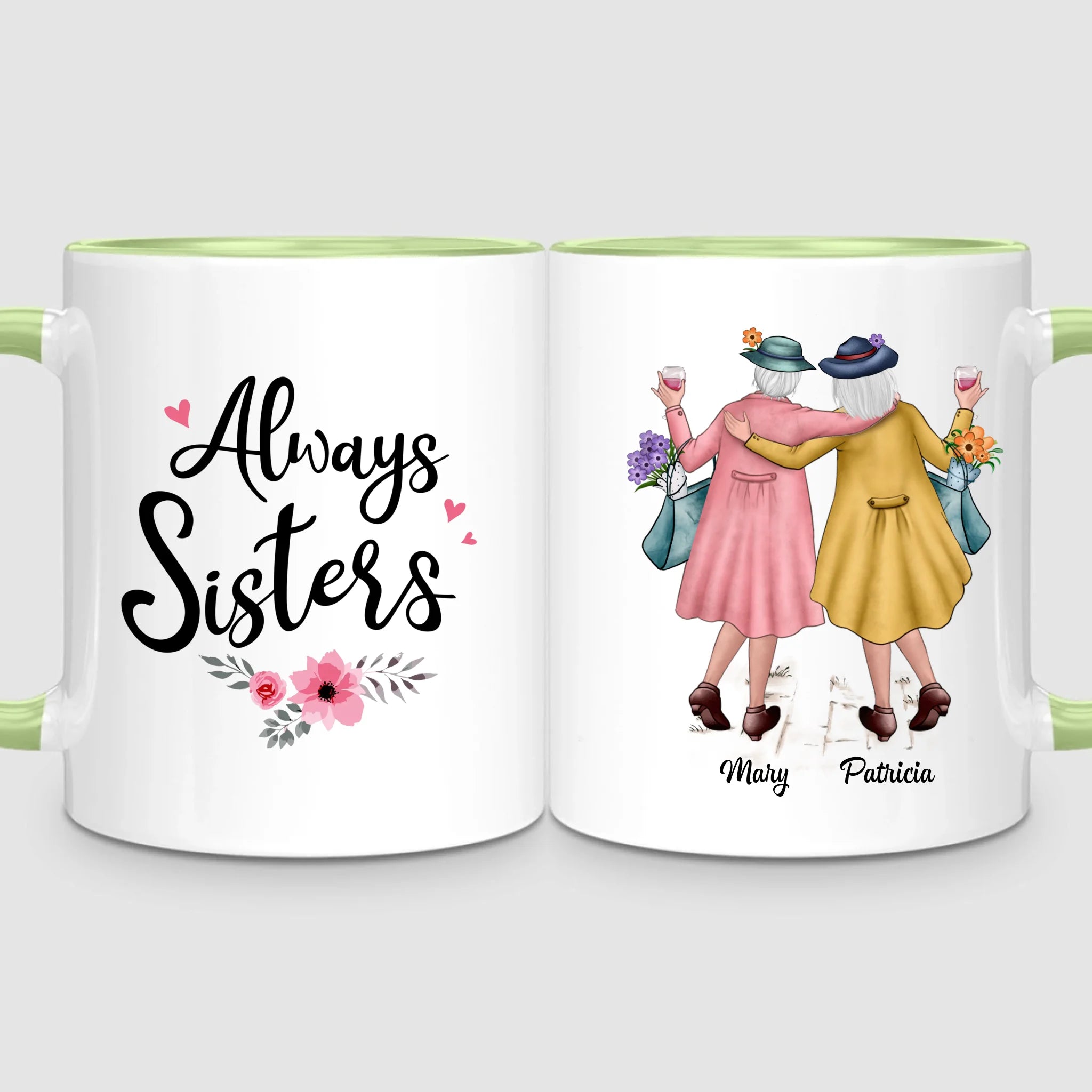 2 Timeless Sisters | Personalized Mug