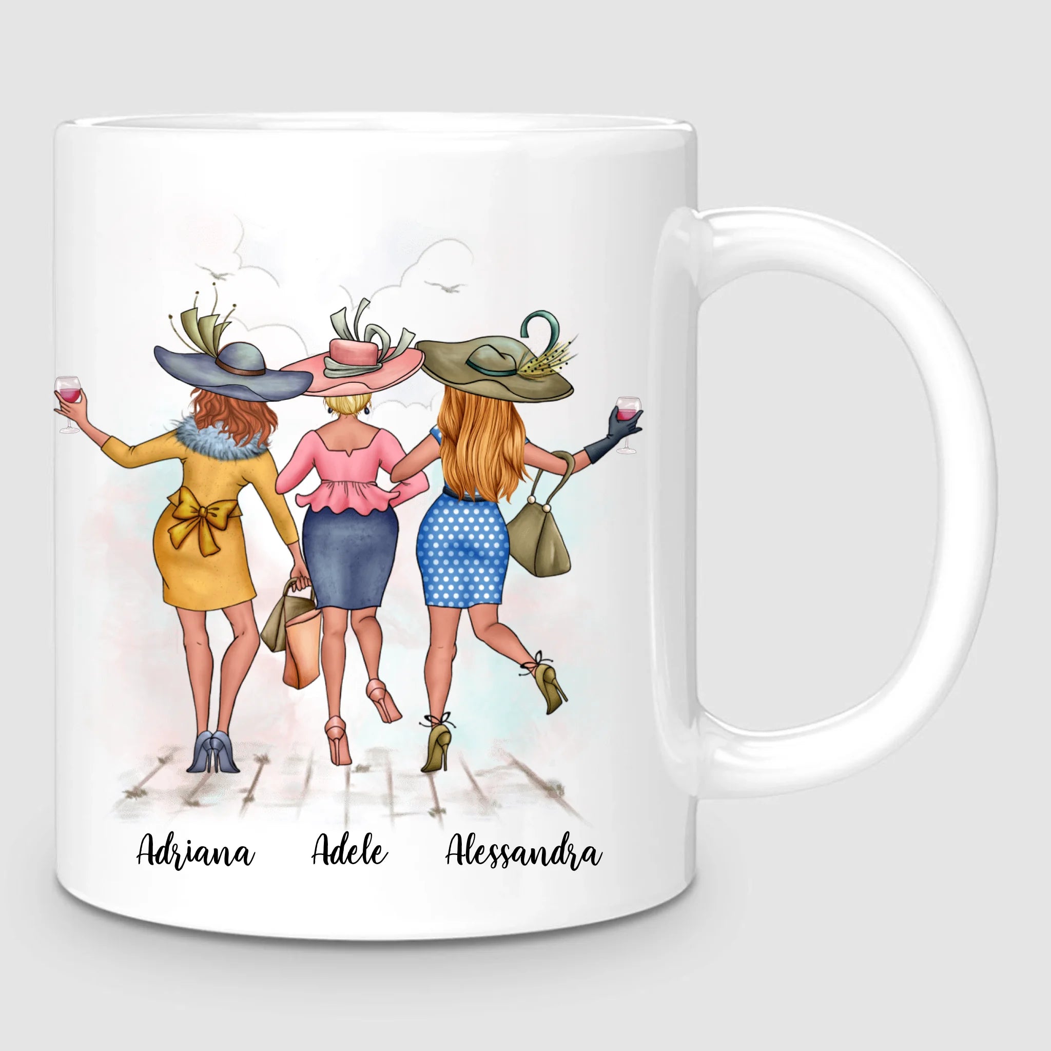 3 Chic Besties | Personalized Mug