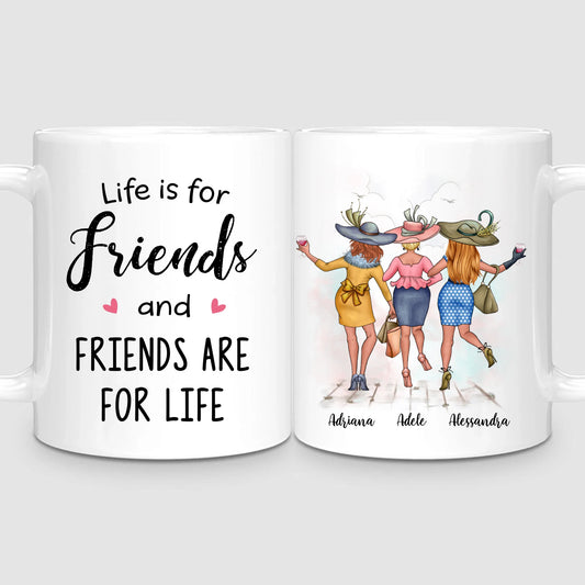 3 Chic Besties | Personalized Mug