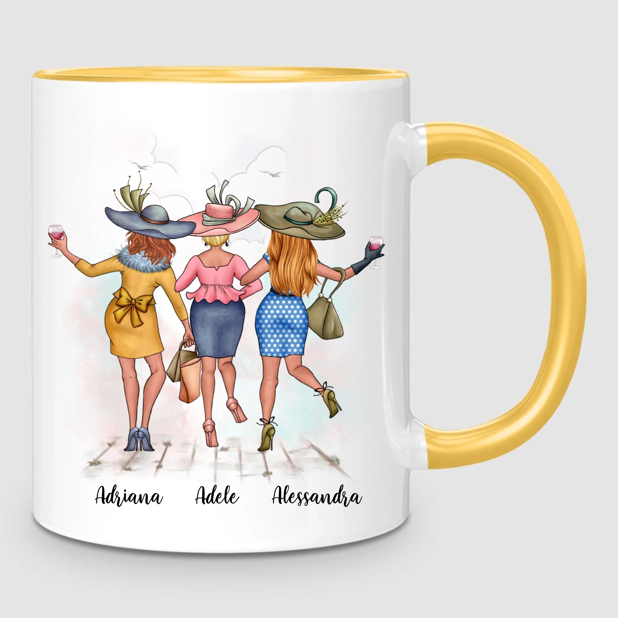 3 Chic Besties | Personalized Mug