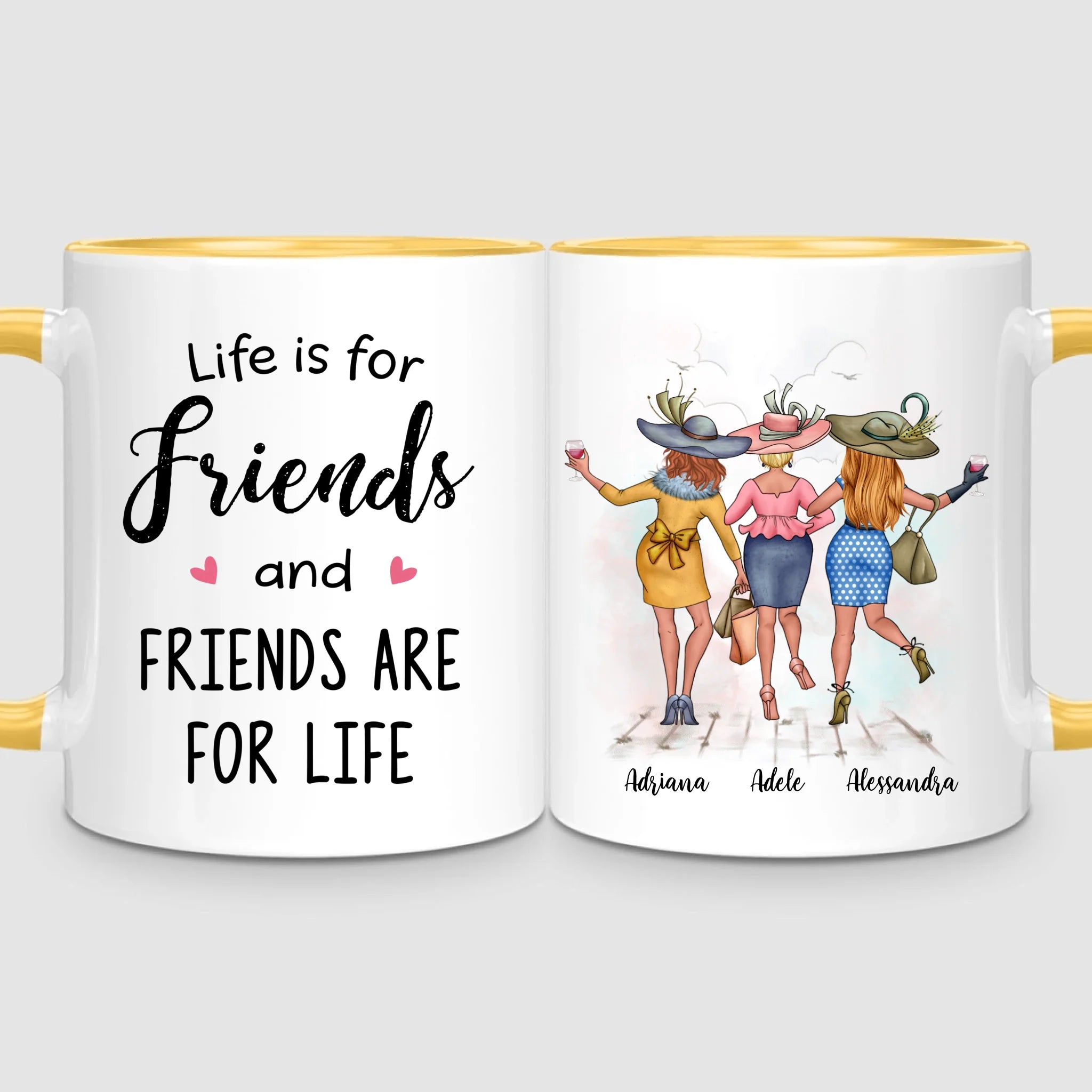 3 Chic Besties | Personalized Mug